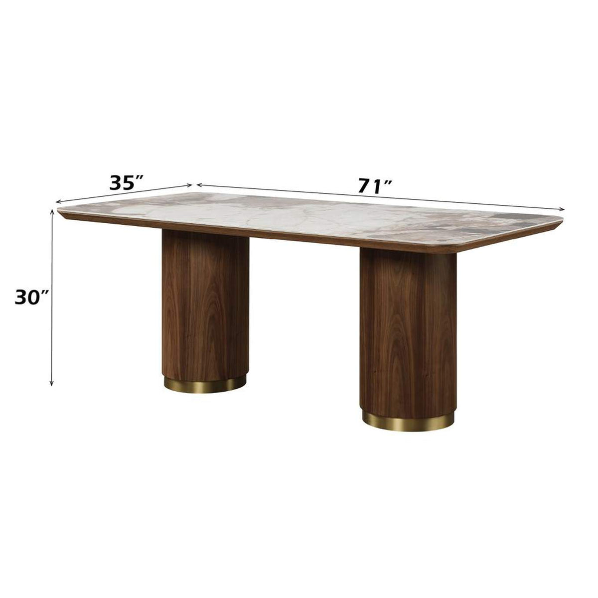 DN03145 Willene Dining Table with Ceramic Top