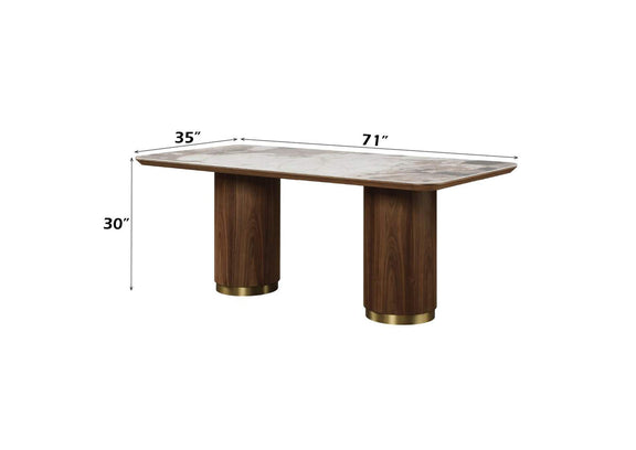 DN03145 Willene Dining Table with Ceramic Top