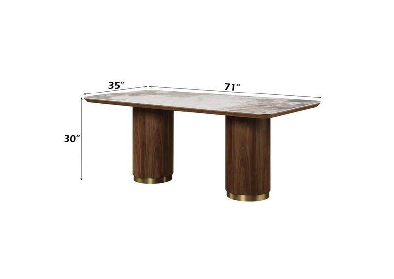 DN03145 Willene Dining Table with Ceramic Top