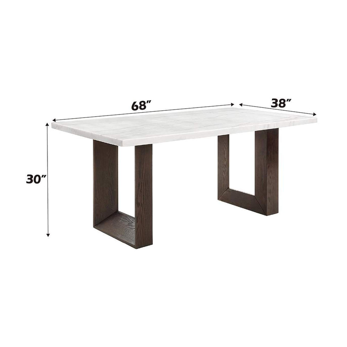 DN03195 Edwyn Dining Table with Marble Top