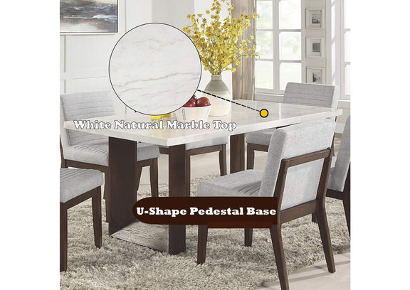 DN03195 Edwyn Dining Table with Marble Top