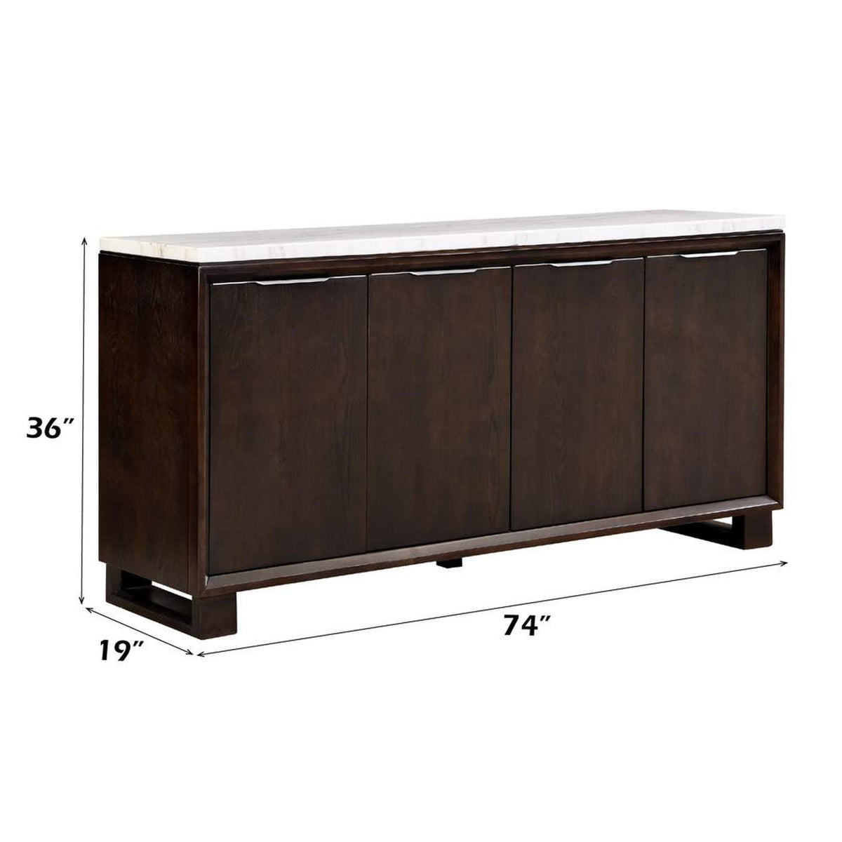 DN03198 Edwyn Server with Marble Top