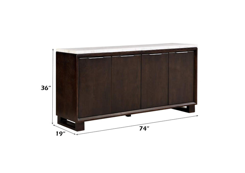 DN03198 Edwyn Server with Marble Top