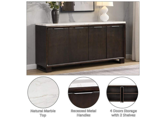 DN03198 Edwyn Server with Marble Top
