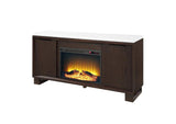 DN03199 Edwyn Server with Natural Marble Top and Fireplace