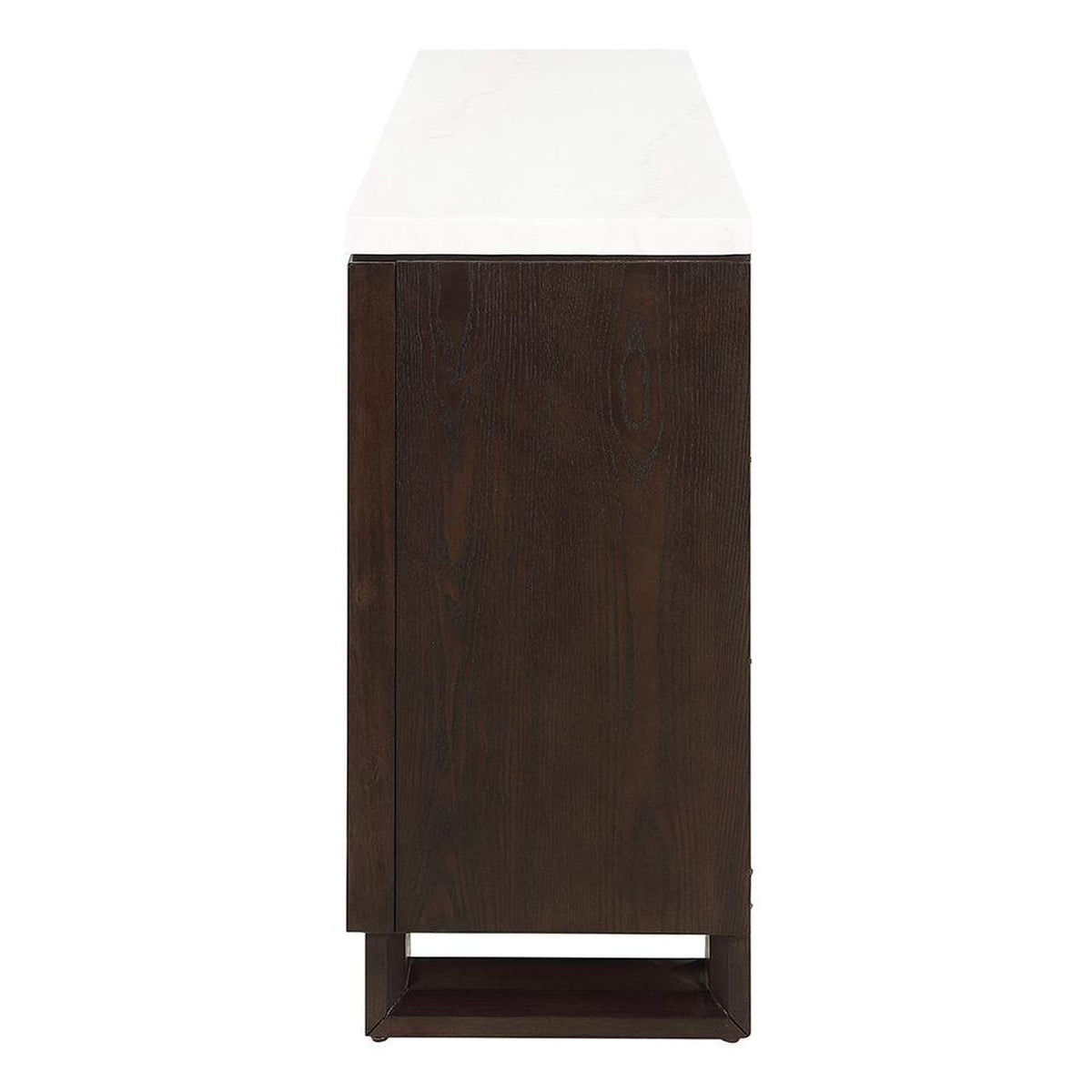 DN03199 Edwyn Server with Natural Marble Top and Fireplace