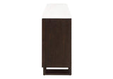 DN03199 Edwyn Server with Natural Marble Top and Fireplace