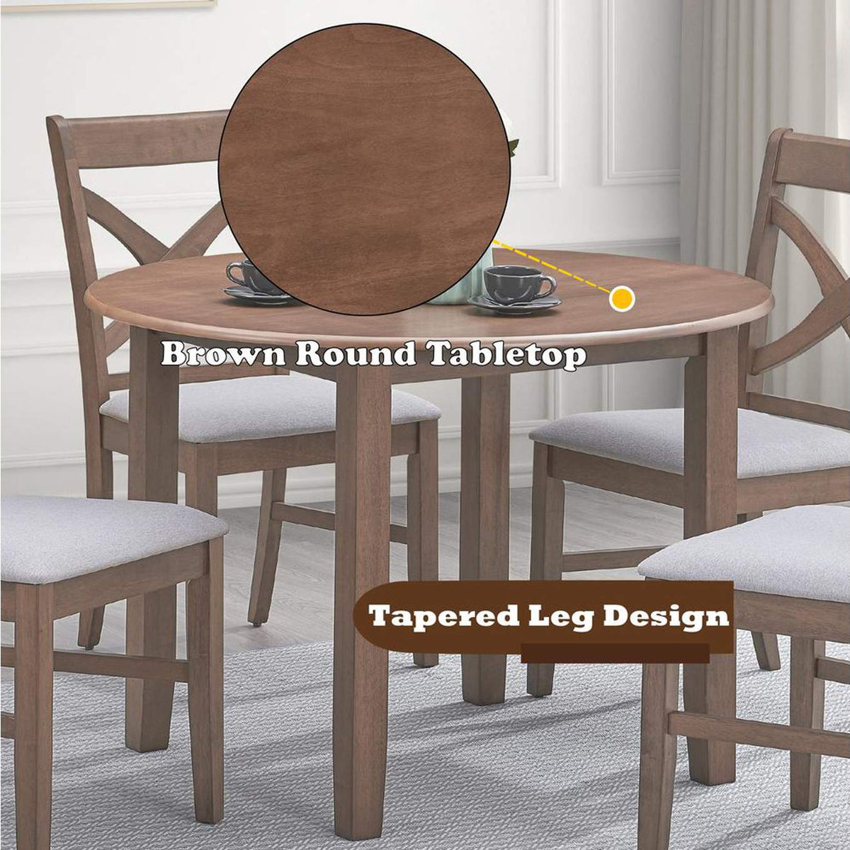 DN03340 Ferris Round Dining Table