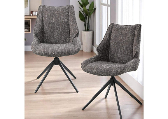 DN03596 Malika Side Chair with Swivel - Set of 2
