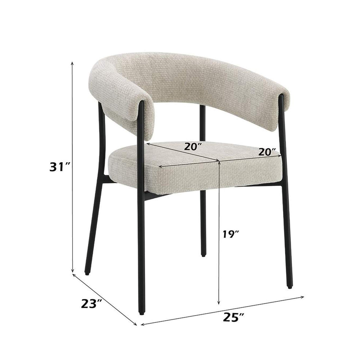 DN03676 Jirina Arm Chair - Set of 2