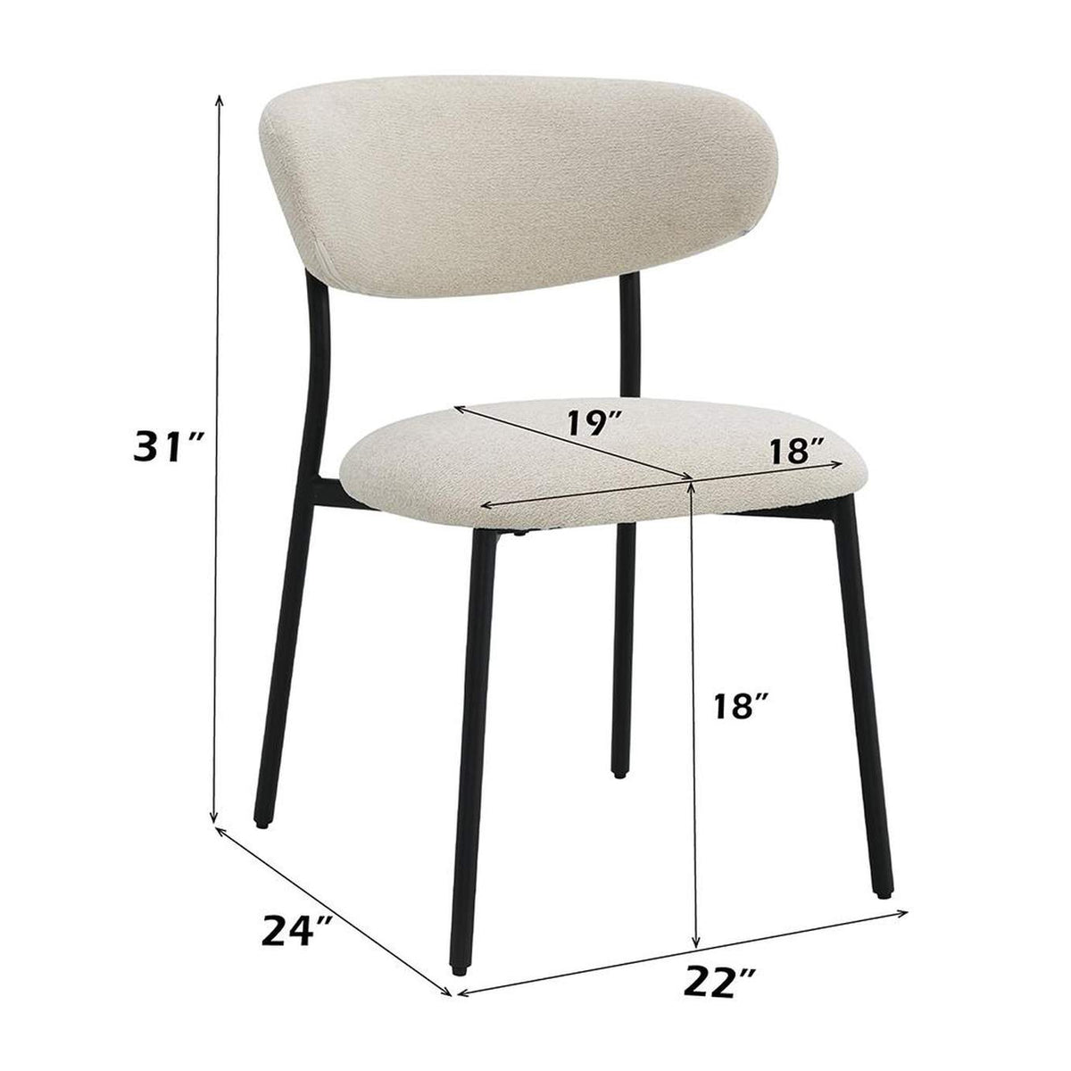 DN03677 Jirina Side Chair - Set of 2
