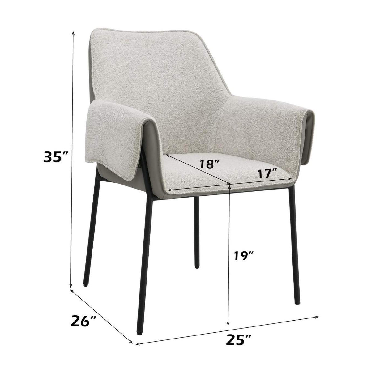 DN03678 Jirina Arm Chair - Set of 2