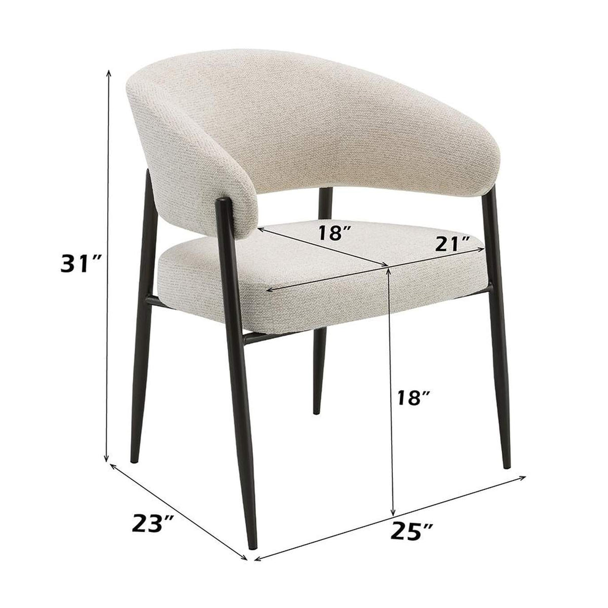 DN03679 Jirina Arm Chair - Set of 2