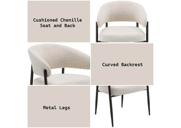 DN03679 Jirina Arm Chair - Set of 2