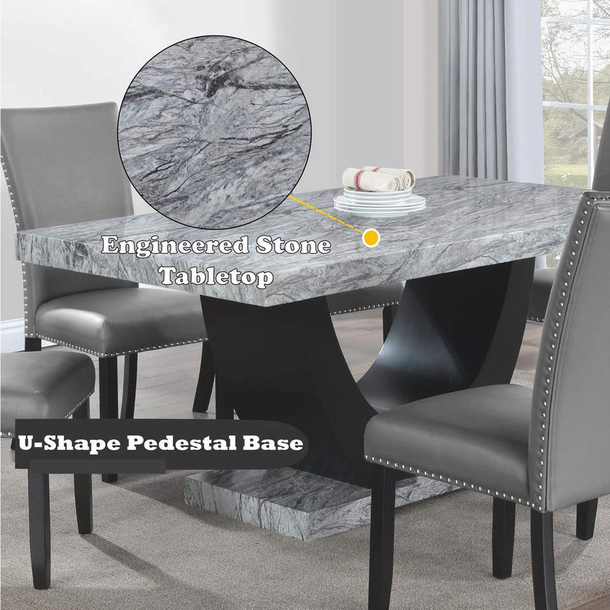 DN03705 Caralin Dining Table