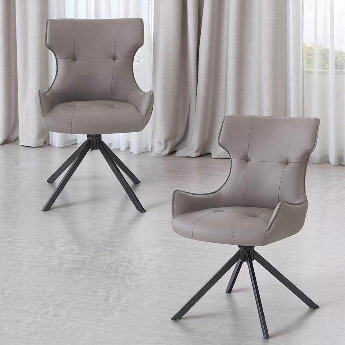 DN03736 Damita Side Chair with Swivel - Set of 2