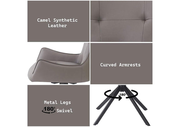 DN03736 Damita Side Chair with Swivel - Set of 2