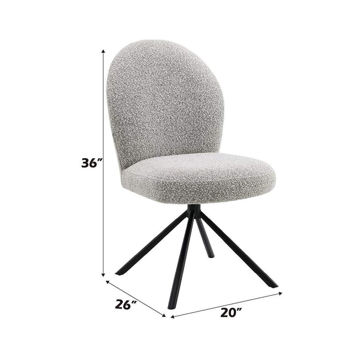 DN03766 Lawton Side Chair with Swivel - Set of 2