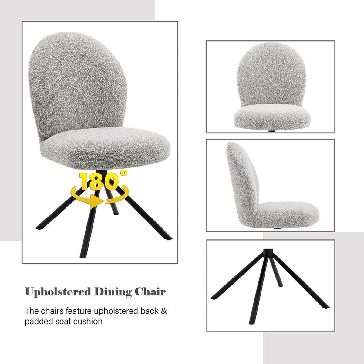 DN03766 Lawton Side Chair with Swivel - Set of 2