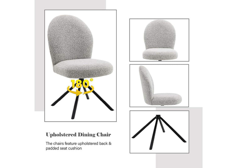 DN03766 Lawton Side Chair with Swivel - Set of 2