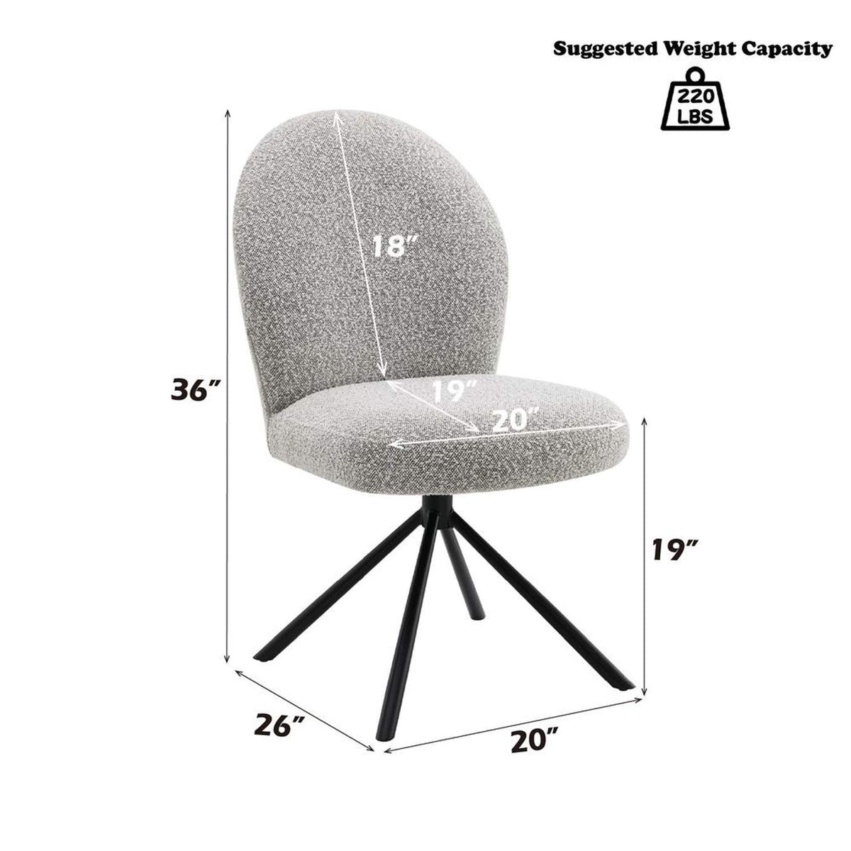 DN03766 Lawton Side Chair with Swivel - Set of 2