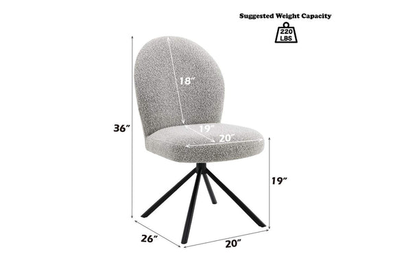 DN03766 Lawton Side Chair with Swivel - Set of 2