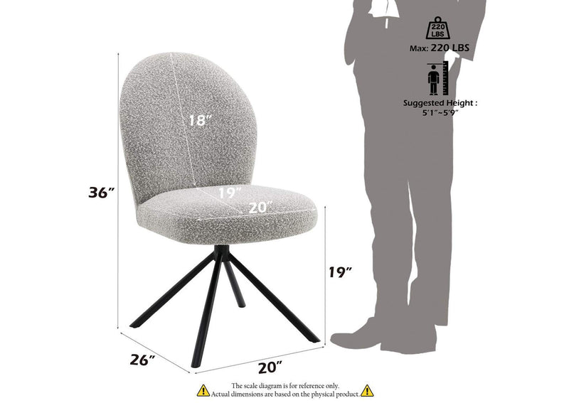 DN03766 Lawton Side Chair with Swivel - Set of 2