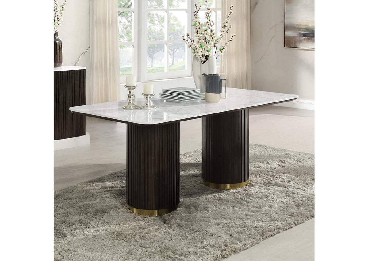 DN03940 Clayten Dining Table with Marble Top