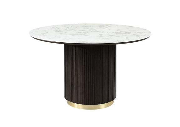 DN03950 Clayten Round Dining Table with Marble