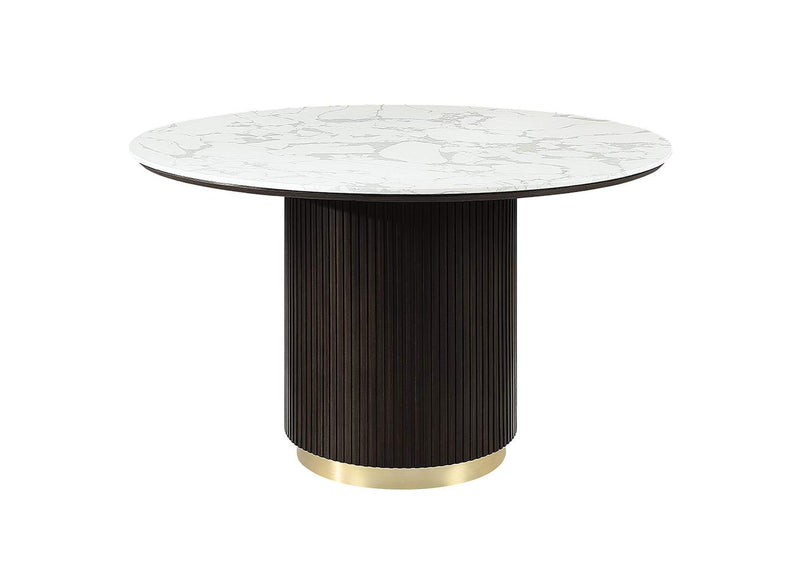 DN03950 Clayten Round Dining Table with Marble