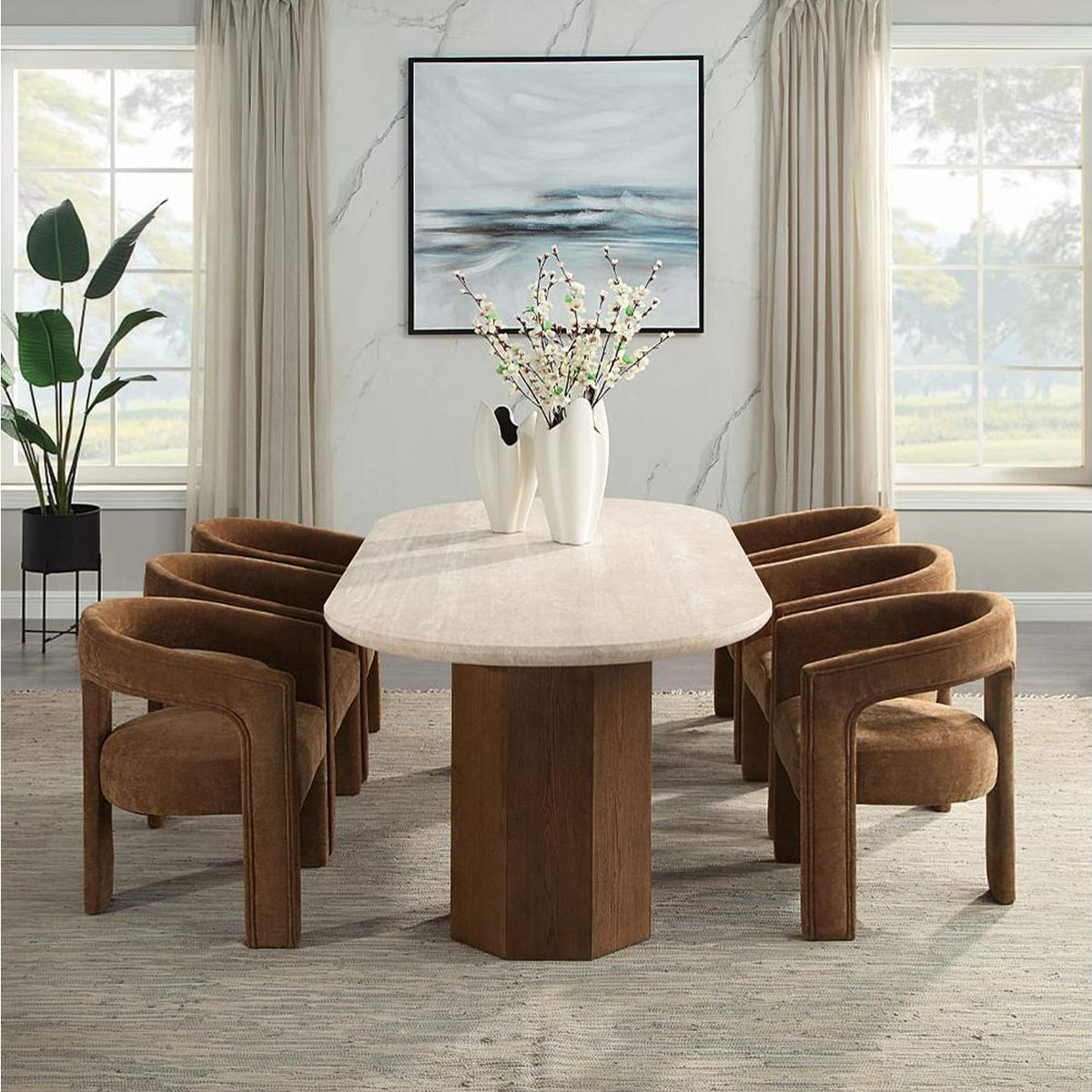 DN04016 Leonardo Arm Chair - Set of 2