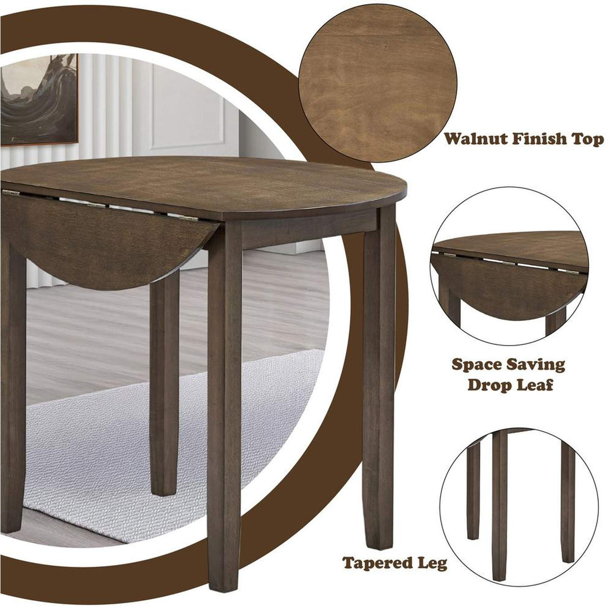 DN04030 Damica Round Dining Table