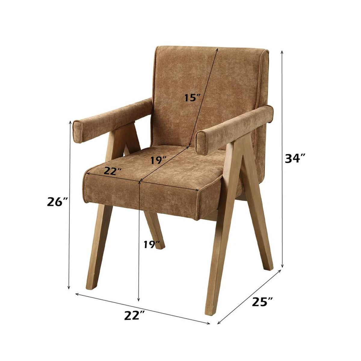 DN04077 Zoey Arm Chair - Set of 2