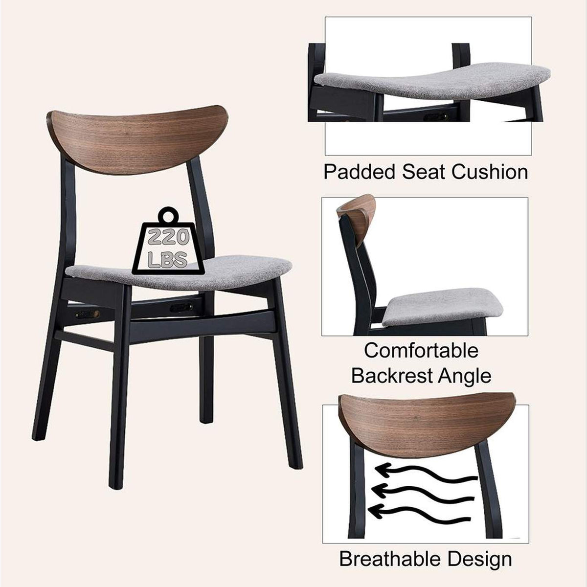 DN04181 Rebi Side Chair - Set of 2