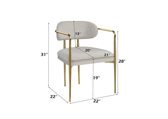 DN04206 Zayn Arm Chair - Set of 2