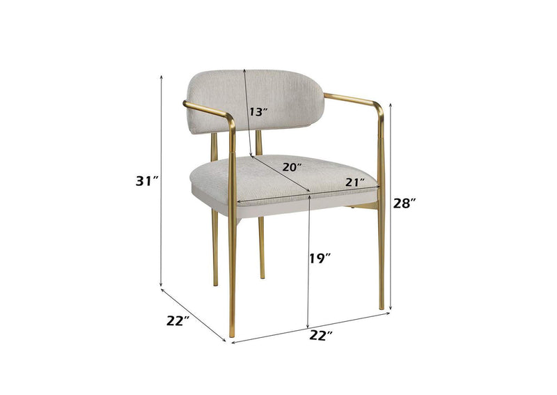 DN04206 Zayn Arm Chair - Set of 2