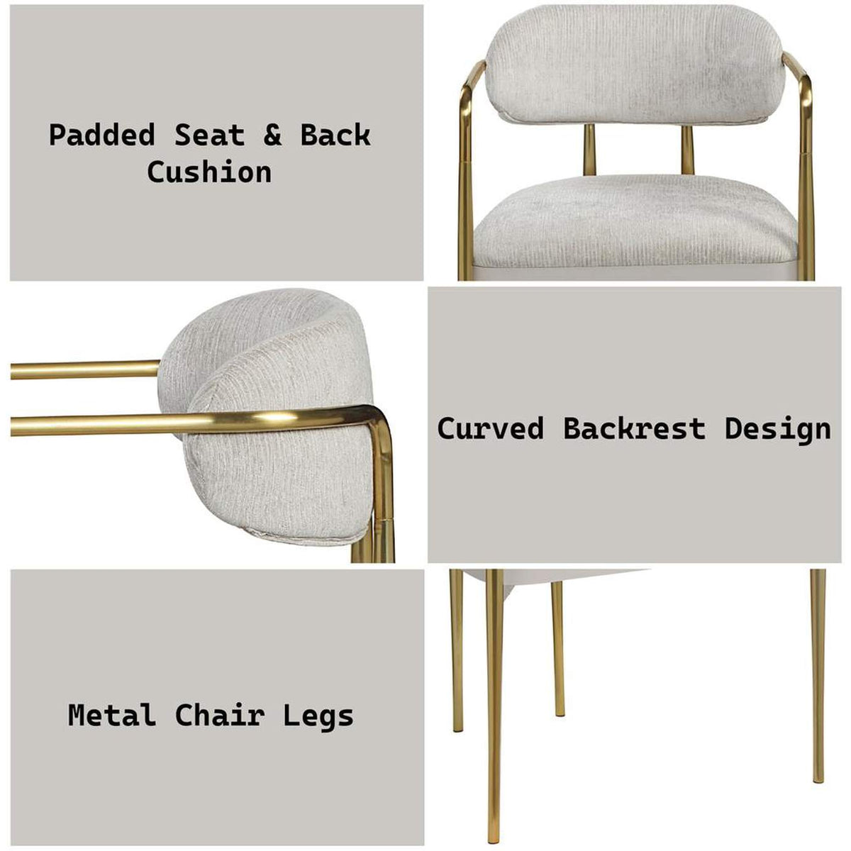 DN04206 Zayn Arm Chair - Set of 2