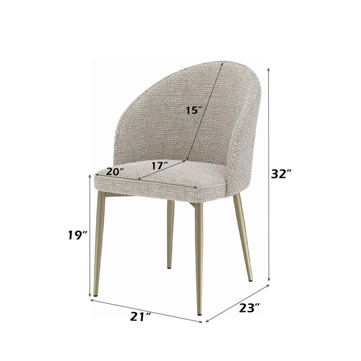 DN04296 Cora Side Chair - Set of 2