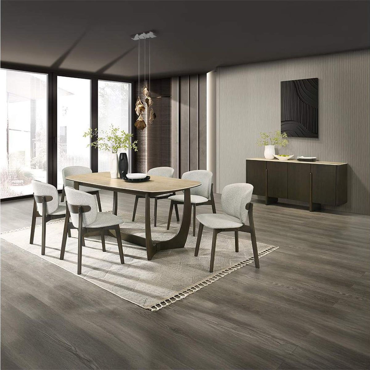 DN04495 Davita Dining Table with Ceramic Top