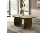 DN04665 Kasha Dining Table with Natural Marble Top