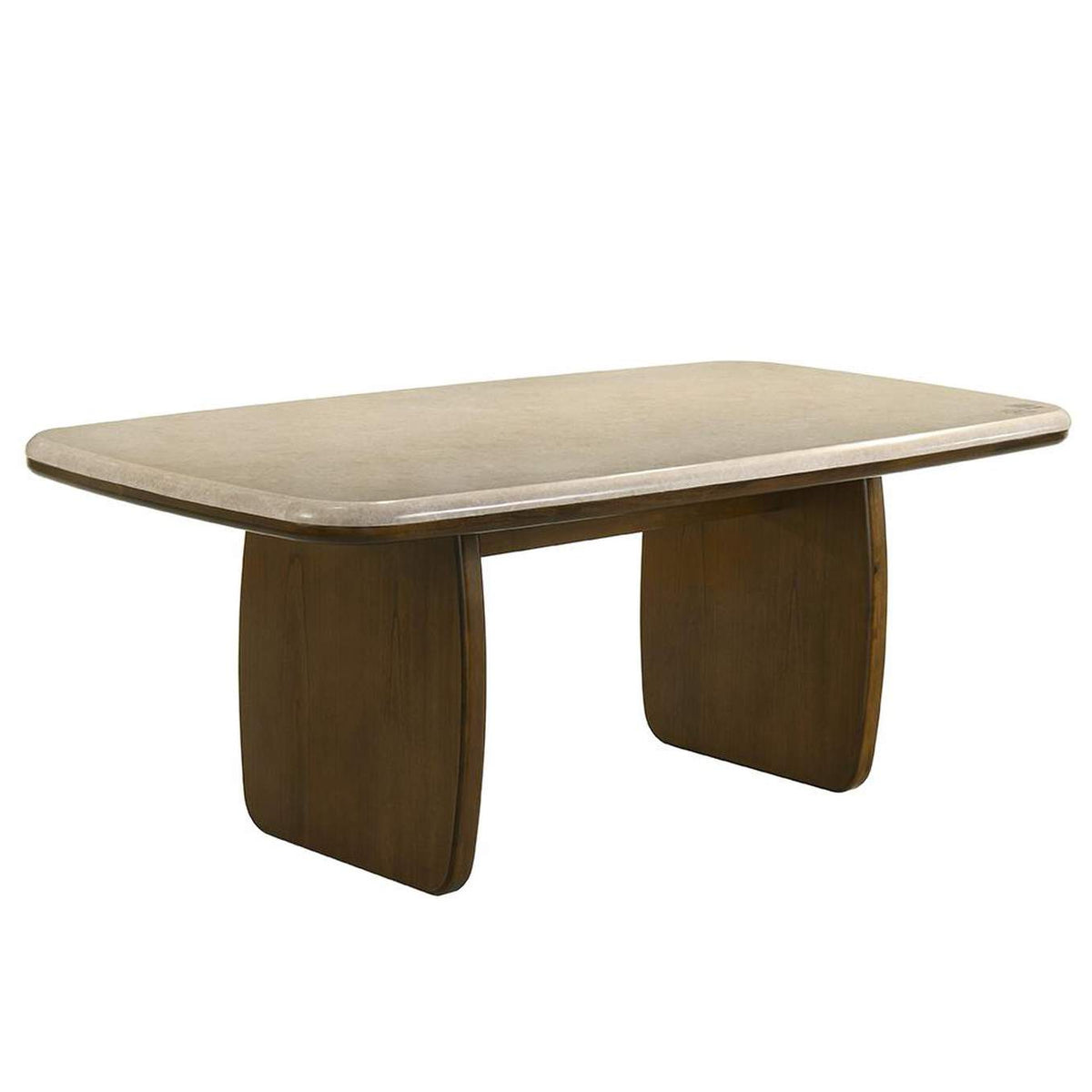 DN04665 Kasha Dining Table with Natural Marble Top