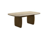 DN04665 Kasha Dining Table with Natural Marble Top