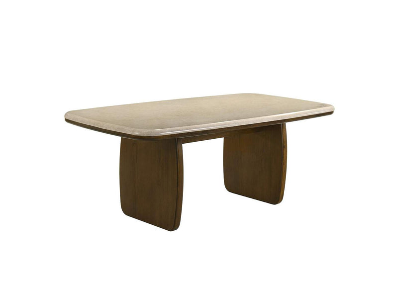 DN04665 Kasha Dining Table with Natural Marble Top