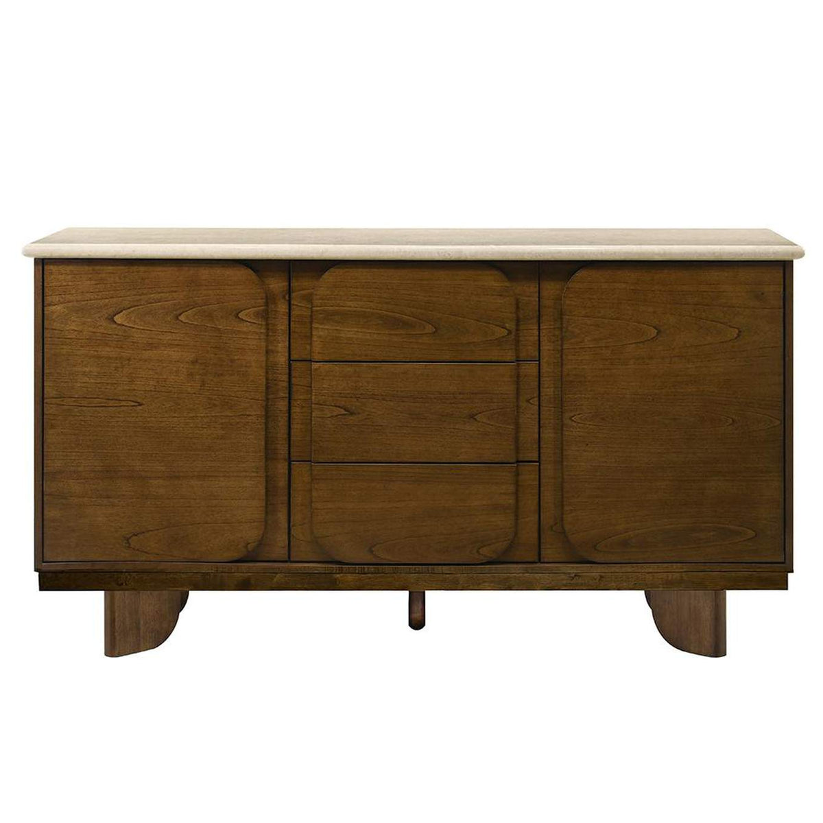 DN04668 Kasha Server with Natural Marble Top