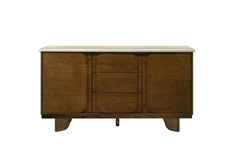 DN04668 Kasha Server with Natural Marble Top
