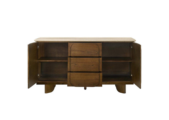 DN04668 Kasha Server with Natural Marble Top