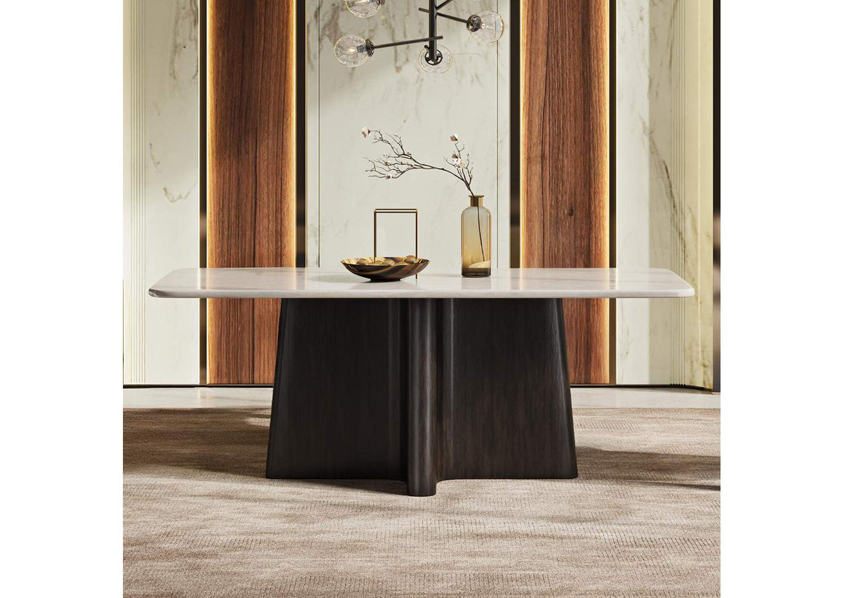 DN04775 Jacory Dining Table with Bottocino Marble Top