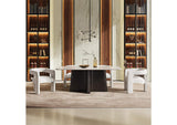 DN04775 Jacory Dining Table with Bottocino Marble Top