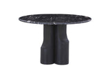 DN04795 Kinton Round Dining Table with Natural Marble Top