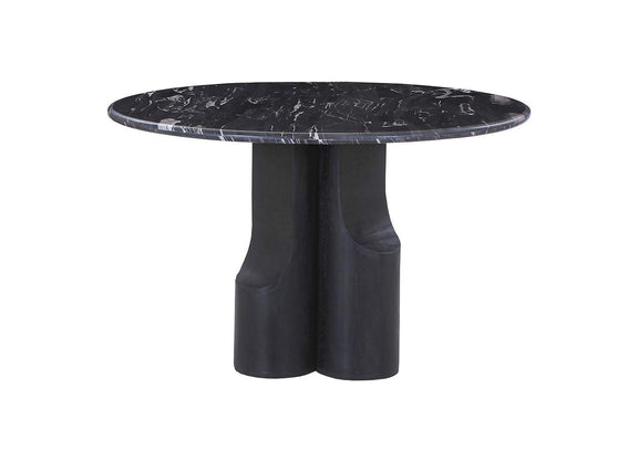 DN04795 Kinton Round Dining Table with Natural Marble Top